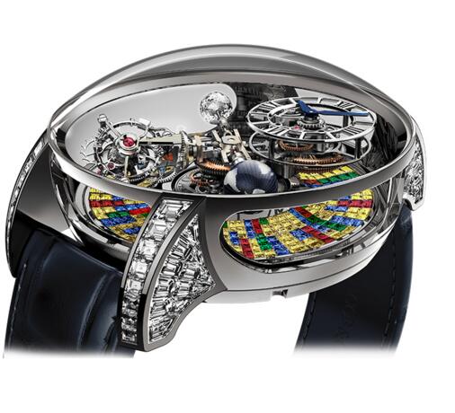 Jacob & Co ASTRONOMIA TOURBILLON RANGE BAGUETTE ARLEQUINO AT.800.30.BD.UB.A Replica watch